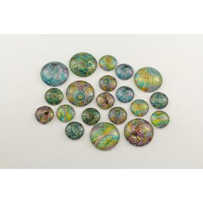   Mintás üveglencse / kaboson csomag (100) - kifutó termékek kedvezményes áron