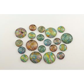   Mintás üveglencse / kaboson csomag (106) - kifutó termékek kedvezményes áron