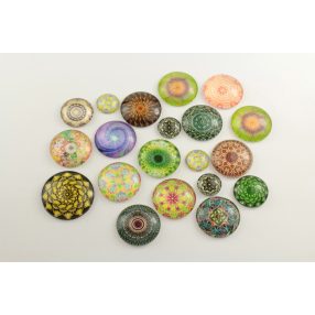   Mintás üveglencse / kaboson csomag (139) - kifutó termékek kedvezményes áron