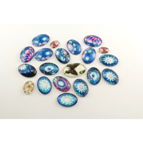   Mintás üveglencse / kaboson csomag (161) - kifutó termékek kedvezményes áron