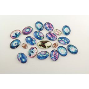   Mintás üveglencse / kaboson csomag (165) - kifutó termékek kedvezményes áron