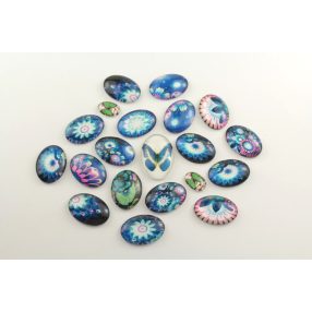   Mintás üveglencse / kaboson csomag (166) - kifutó termékek kedvezményes áron