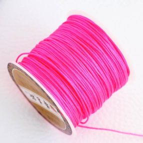   Nylon shamballa zsinór 0,8mm vastagságú - m19 (pink) - kb. 45m