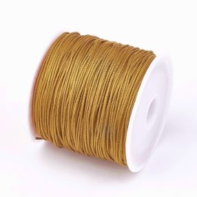   Nylon shamballa zsinór 0,8mm vastagságú - m38 (mustárbarna) - kb. 45m