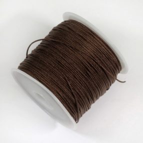   Nylon shamballa zsinór 0,8mm vastagságú - m39 (sötétbarna) - kb. 45m