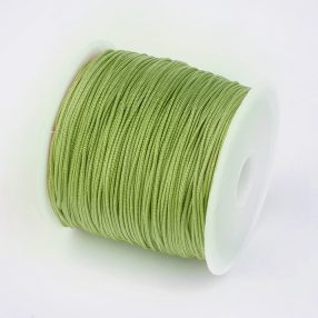   Nylon shamballa zsinór 0,8mm vastagságú - m70- (zöld) - kb. 45m