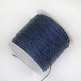   Nylon shamballa zsinór 0,8mm vastagságú - m81 (sötétkék) - kb. 45m