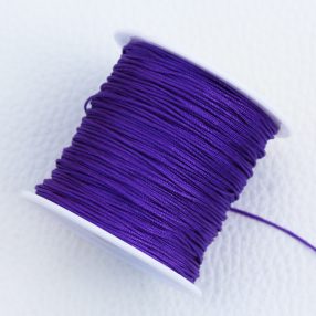   Nylon shamballa zsinór 0,8mm vastagságú - m08 (ibolyalila) /m