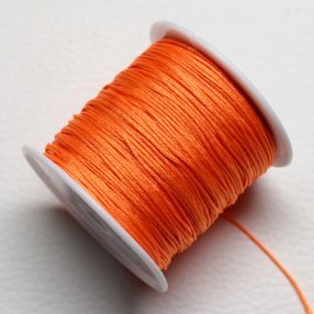   Nylon shamballa zsinór 0,8mm vastagságú - m29 (sötét narancssárga) /m