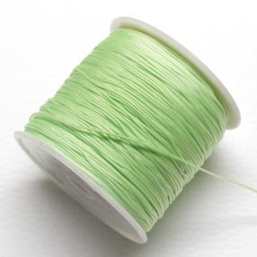   Nylon shamballa zsinór 0,8mm vastagságú - világoszöld (64) /m