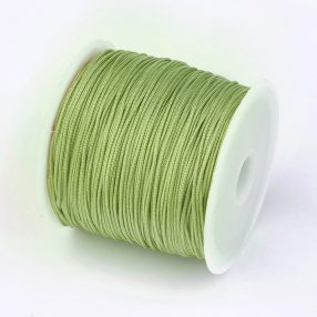   Nylon shamballa zsinór 0,8mm vastagságú - m70 (világos mohazöld) /m