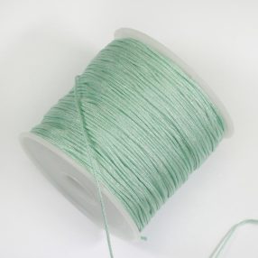   Nylon shamballa zsinór 0,8mm vastagságú - m89 (mentazöld) /m