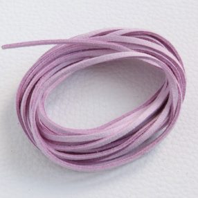   Művelúr "bőr" szál (hasítottbőr utánzat) 2,5 x 1,4mm-es - mv04 halvány viola - 4m