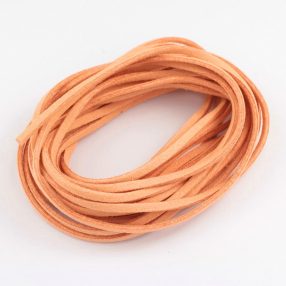   Művelúr "bőr" szál (hasítottbőr utánzat) 2,5 x 1,4mm-es - mv29 barackszínű - 4m