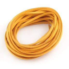   Művelúr "bőr" szál (hasítottbőr utánzat) 2,5 x 1,4mm-es - mv31 világos narancssárga - 4m
