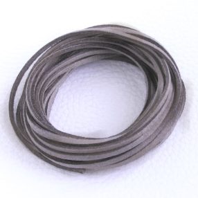   Művelúr "bőr" szál (hasítottbőr utánzat) 2,5 x 1,4mm-es - mv53 ólomszürke - 4m