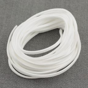   Művelúr "bőr" szál (hasítottbőr utánzat) 2,5 x 1,4mm-es - mv56 fehér - 4m