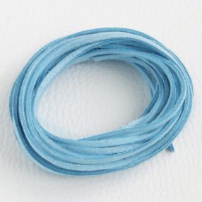   Művelúr "bőr" szál (hasítottbőr utánzat) 2,5 x 1,4mm-es - mv85 babakék - 4m