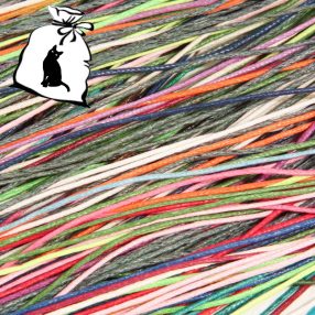   Viaszolt pamut zsinór 1mm vastagságú - v99 vegyes színek - 5 x 1m