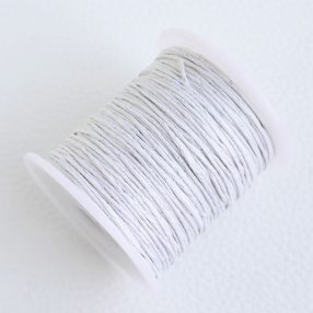  Viaszolt pamut zsinór 1mm vastagságú - v56 fehér - kb. 70m